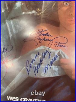 Nightmare On Elm Street Poster Cast Signed