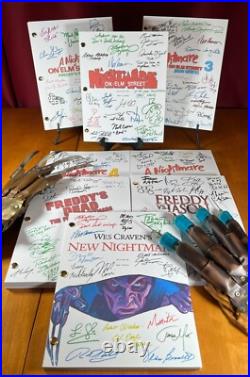 Nightmare On Elm Street Script Bundle- Signed- Autograph Reprints- 8 Scripts Nightmare On Elm Street Script Bundle- Signed- Autograph Reprints- 8 Scripts