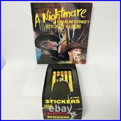Nightmare On Elm Street Stickers Full Box Of 48 Packs Plus Sticker Album St New