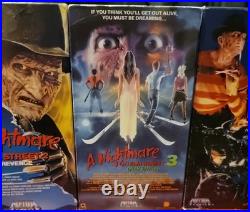 Nightmare On Elm Street VHS Lot 1 2 3 5 Freddy Krueger Horror Media Tested