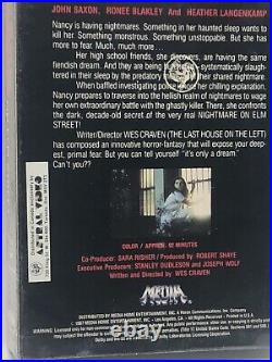 Nightmare On Elm Street VHS New Media Sealed Watermark Two Tone Tape VGA IGS