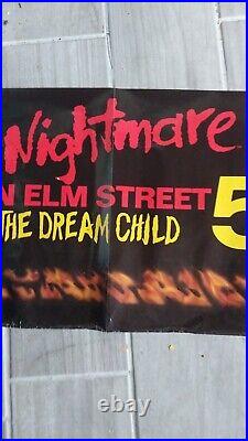 Nightmare On Elm street 5 Poster Vintage Original Rare