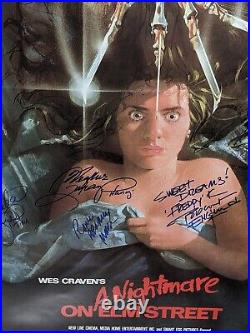 Nightmare on Elm Street 27x40 Poster Signed Robert Englund Celebrity Authentics