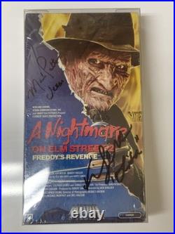 Nightmare on Elm Street 2 Sealed VHS Signed Mark Patton Kim Myers Early Release