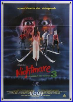 Nightmare on Elm Street 3 (1987) Italian 1P Movie Poster 39x55 Robert Englund