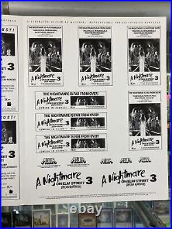 Nightmare on Elm Street 3 Dream Warriors 1987 Media Advertisement Poster 11x25