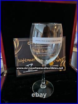 Nightmare on Elm Street 3 Freddy Krueger Original Production Used Bar Glass Prop