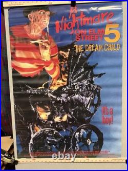 Nightmare on Elm Street 5 Dream Child 1989 Original VHS Promo Poster 27x40