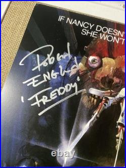 Nightmare on Elm Street Cast Signed Poster Autographs Robert England Freddy! P1