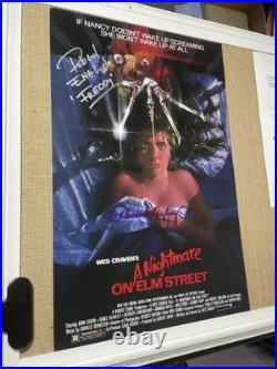 Nightmare on Elm Street Cast Signed Poster Autographs Robert England Freddy! P1