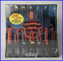 Nightmare on Elm Street Collection VHS Box Set 1-7 Hype Sticker Double Sealed
