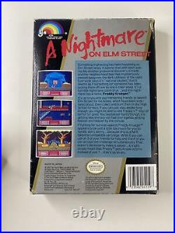 Nightmare on Elm Street Nintendo NES CIB Cart Box Manual Inserts Poster Reg Card