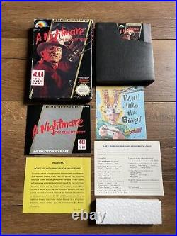 Nightmare on Elm Street Nintendo NES CIB Cart Box Manual Inserts Reg Card