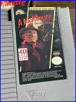 Nightmare on Elm Street Nintendo NES CIB Cart Box Manual Inserts Reg Card