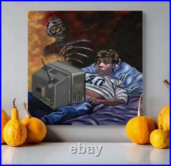 Nightmare on Elm Street Original Painting Johnny Depp Freddy Krueger Horror Art