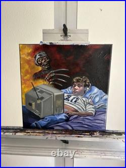 Nightmare on Elm Street Original Painting Johnny Depp Freddy Krueger Horror Art