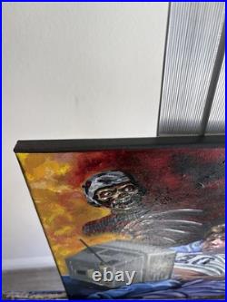 Nightmare on Elm Street Original Painting Johnny Depp Freddy Krueger Horror Art