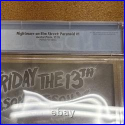Nightmare on Elm Street Paranoid 1 CGC 9.8 White (Platinum Foil)-Ltd 1700 with COA
