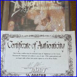 Nightmare on Elm Street Paranoid 1 CGC 9.8 White (Platinum Foil)-Ltd 1700 with COA