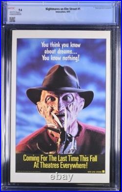 Nightmares on Elm Street #1 (Innovation 1991) CGC 9.6 NM+ White Pages