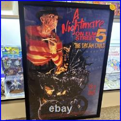 Original A NIGHTMARE ON ELM STREET 5 THE DREAM CHILD Video Store Poster. ROLLED
