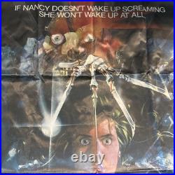 Original Nightmare On Elm Street 1984 Movie Theater Nylon Banner RARE