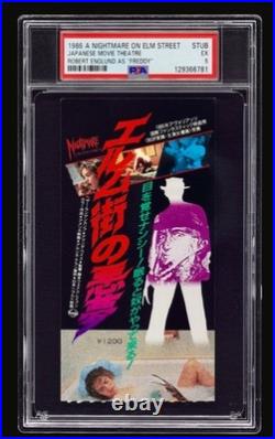PSA 5 1986 A NIGHTMARE on ELM STREET japan MOVIE THREATRE TICKET STUB horror