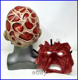 RARE A Nightmare On Elm Street FREDDY KRUEGER Tear Away Skull Adult Latex Mask