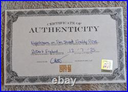 RARE Robert Englund SIGNED Freddy Krueger glove Nightmare on Elm Street (withCOA)
