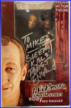 RARE SIGNED Nightmare on Elm Street Freddy Krueger NECA Figure NEW IN BOX