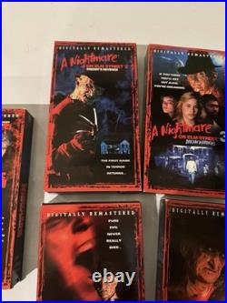 RARE Vintage Horror VHS Nightmare On Elm Street ALL 5 SLIPS EXCELLENT CONDITION