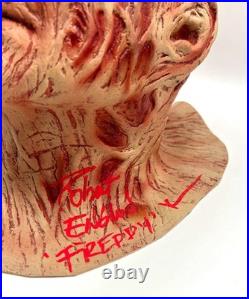 ROBERT ENGLUND SIGNED Deluxe Mask A Nightmare on Elm Street Freddy K COA & PIC