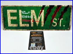 ROBERT ENGLUND SIGNED Nightmare On Elm Street Sign Freddy Krueger COA & PIC