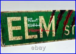 ROBERT ENGLUND SIGNED Nightmare On Elm Street Sign Freddy Krueger COA & PIC