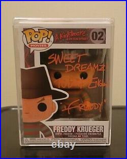 ROBERT ENGLUND Signed & Inscribed Funko Pop FREDDY Nightmare On Elm Street COA