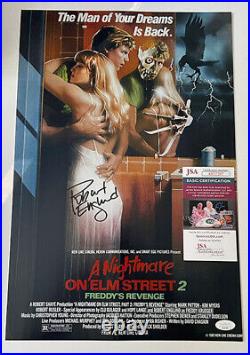 ROBERT ENGLUND signed 12X18 photo A NIGHTMARE ON ELM STREET 2 POSTER JSA