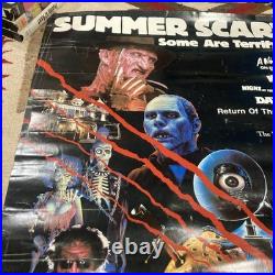 Rare 1986 Nightmare On Elm Street LIVING DEAD Friday The 13th Promo Poster 24x37