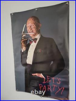 Rare Freddy Kreuger Nightmare on Elm Street 3 Let's Party Movie Film Poster 1987