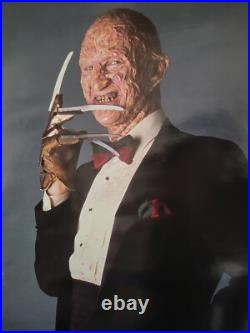 Rare Freddy Kreuger Nightmare on Elm Street 3 Let's Party Movie Film Poster 1987