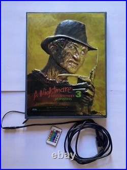 Rare Freddy Krueger Nightmare On Elm Street 3- 3D Multi Color Custom Lightbox Rare Freddy Krueger Nightmare On Elm Street 3- 3D Multi Color Custom Lightbox