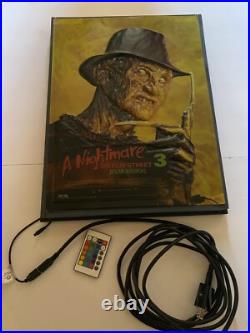 Rare Freddy Krueger Nightmare On Elm Street 3- 3D Multi Color Custom Lightbox Rare Freddy Krueger Nightmare On Elm Street 3- 3D Multi Color Custom Lightbox