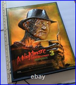Rare Freddy Krueger Nightmare On Elm Street 3- 3D Multi Color Custom Lightbox Rare Freddy Krueger Nightmare On Elm Street 3- 3D Multi Color Custom Lightbox