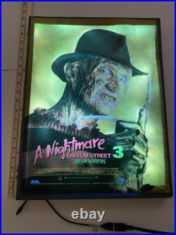 Rare Freddy Krueger Nightmare On Elm Street 3- 3D Multi Color Custom Lightbox Rare Freddy Krueger Nightmare On Elm Street 3- 3D Multi Color Custom Lightbox