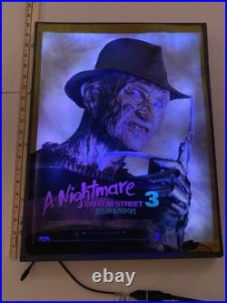 Rare Freddy Krueger Nightmare On Elm Street 3- 3D Multi Color Custom Lightbox Rare Freddy Krueger Nightmare On Elm Street 3- 3D Multi Color Custom Lightbox