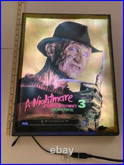 Rare Freddy Krueger Nightmare On Elm Street 3- 3D Multi Color Custom Lightbox Rare Freddy Krueger Nightmare On Elm Street 3- 3D Multi Color Custom Lightbox
