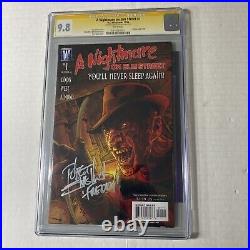 Rare Nightmare On Elm Street 1 CGC 9.8 Signed Robert Englund &Freddy Low Print