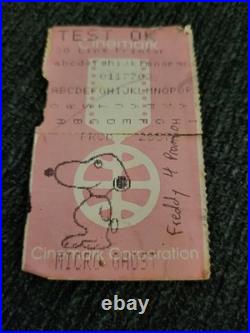 Rare Nightmare On Elm Street 4 Promo Night Movie Ticket Snoopy Graphics 1988