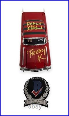 Robert Englund A Nightmare On Elm Street Signed Cadillac Diecast Beckett BAS