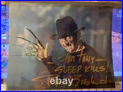 Robert Englund And Heather Langenkemp Personalized signed Freddy Krueger 8x10 Robert Englund And Heather Langenkemp Personalized signed Freddy Krueger 8x10
