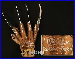 Robert Englund Freddy Krueger Autographed Nightmare On Elm St Glove ASI Proof